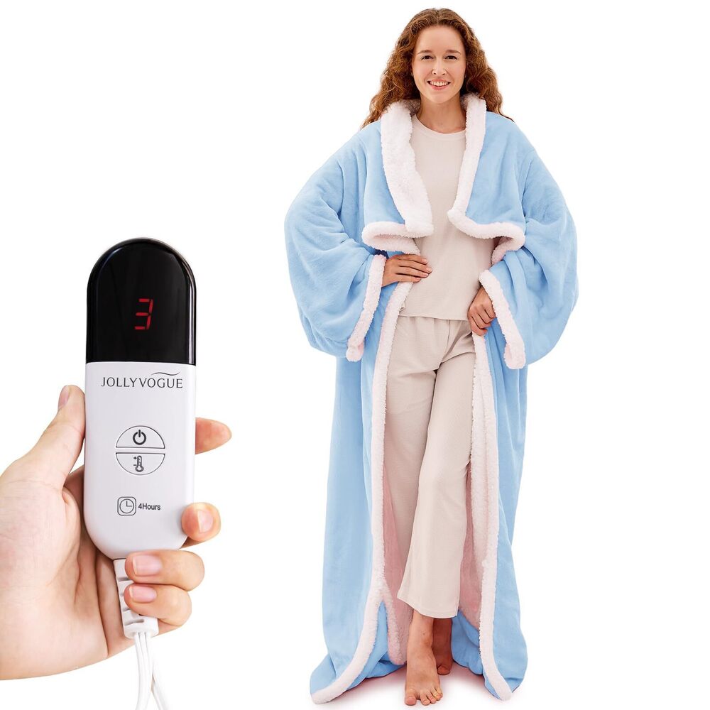 8267 Wearable Heated Blanket with Foot Pocket, Heating Electric Blanket